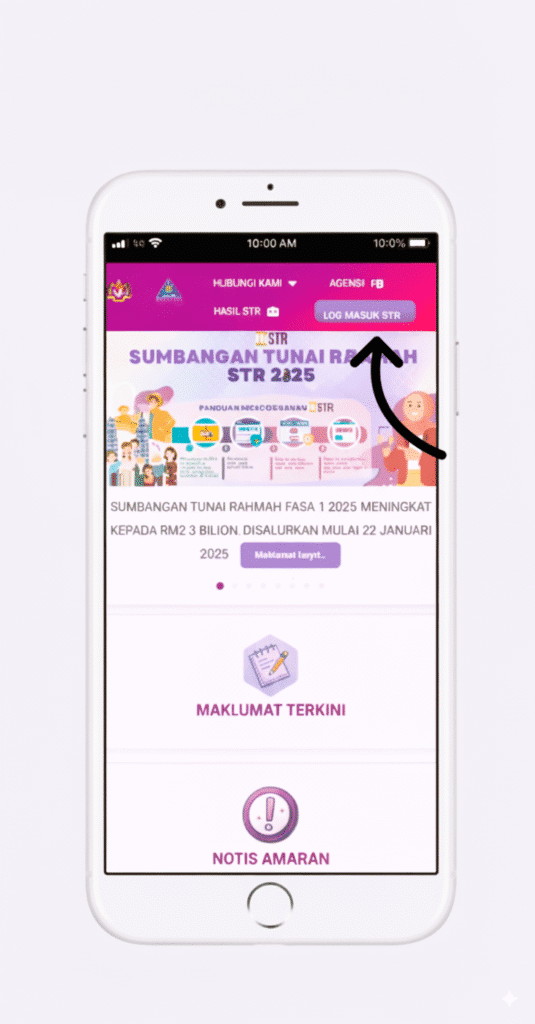 Log Masuk STR( STR Login) 2025 str login rasmi portal