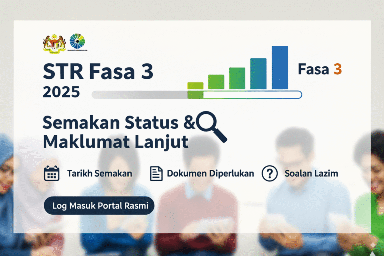Jadual Pembayaran STR Fasa 3 2025: Semak Tarikh, Amaun & Status Anda 5 str fasa 3