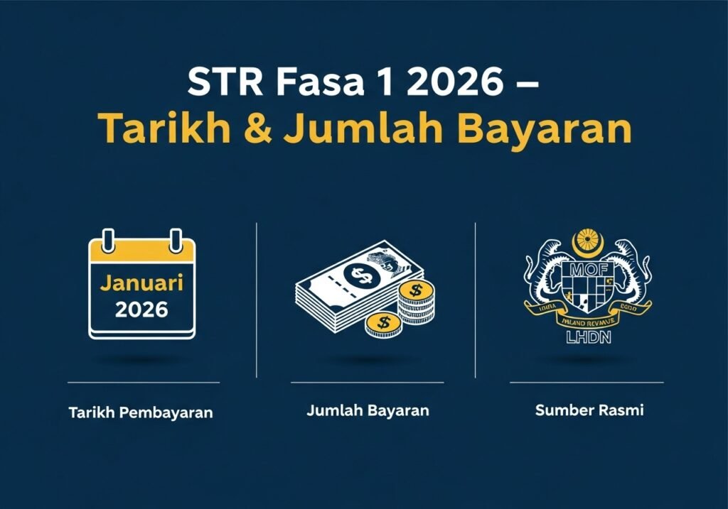 STR Fasa 1 2026: Tarikh Bayaran, Jumlah & Semakan Status