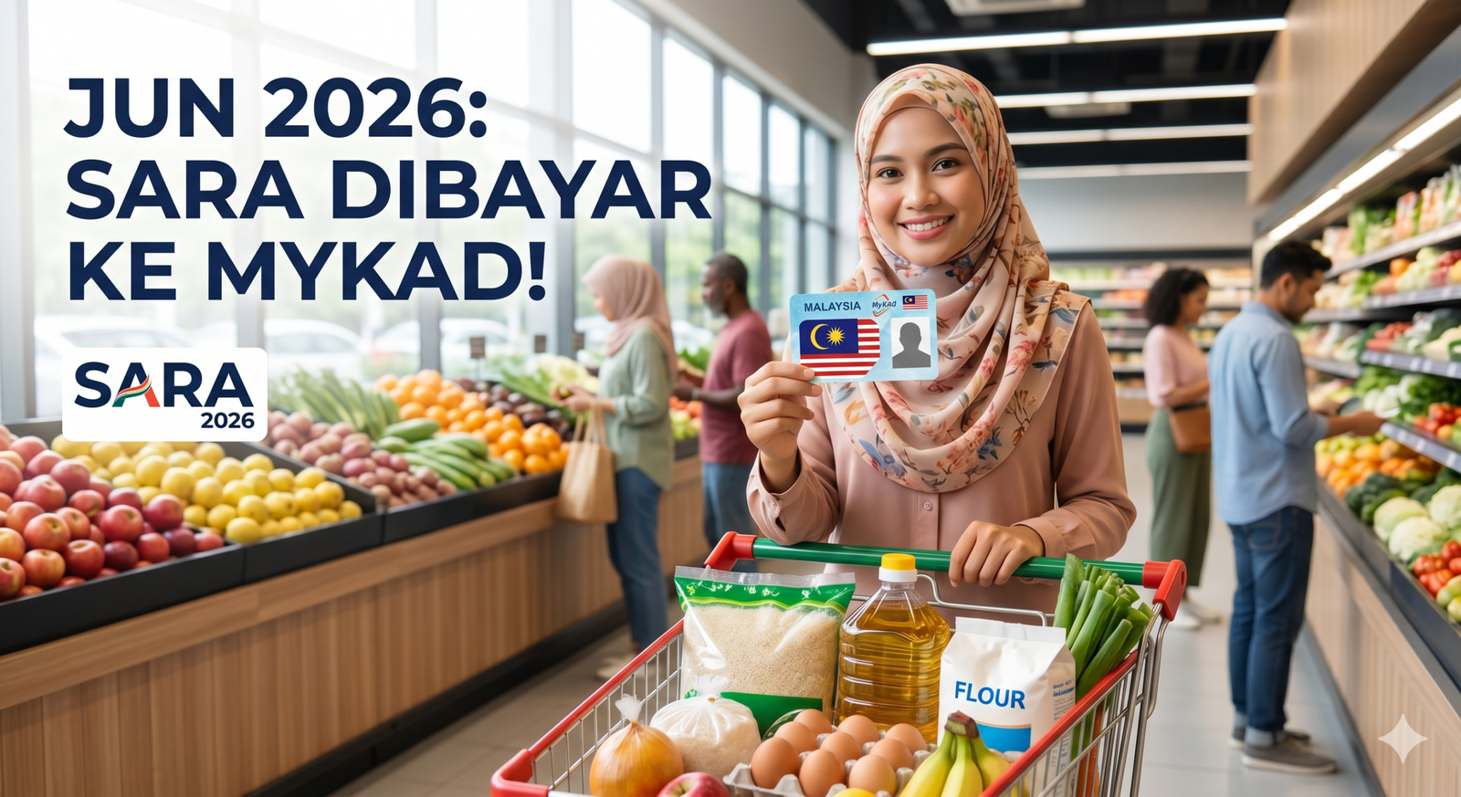 Bayaran SARA Jun 2026 Kini Masuk MyKAD: Semak Kategori & eKasih