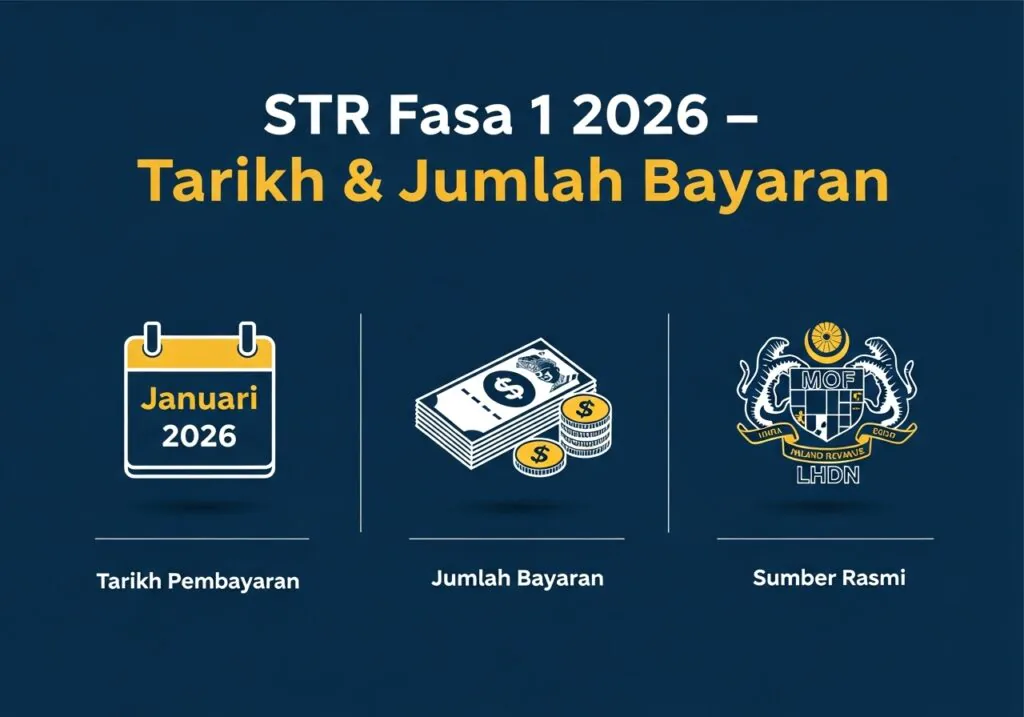 PMX Umum STR Fasa 1 2026 Dibayar 20 Januari | Semak Status, Tarikh & Jumlah Bayaran 1 STR Fasa 1 2026: Tarikh Bayaran, Jumlah & Semakan Status