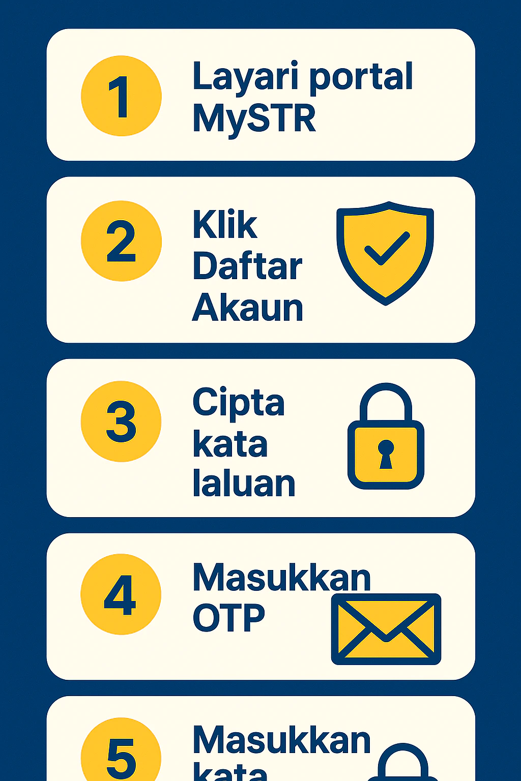 Cara Daftar Akaun MySTR 2026 di Portal Rasmi STR (Langkah Terkini) 1 Cara Daftar Akaun MySTR 2026 (Terkini)