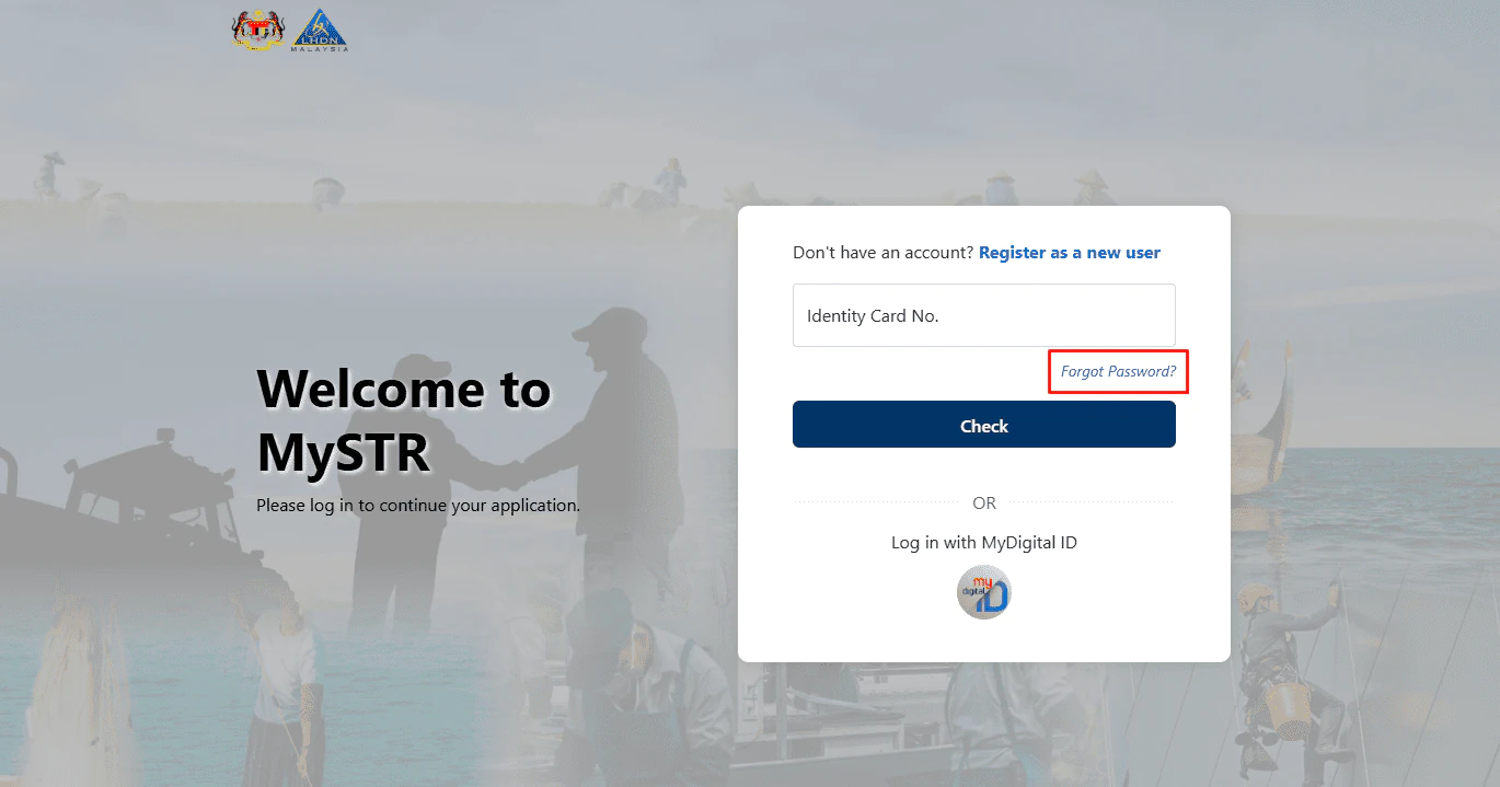 STR Login 2026: Cara Login MySTR, Semakan Status & Permohonan Baharu 6 Cara menetapkan semula kata laluan akaun MySTR dalam talian