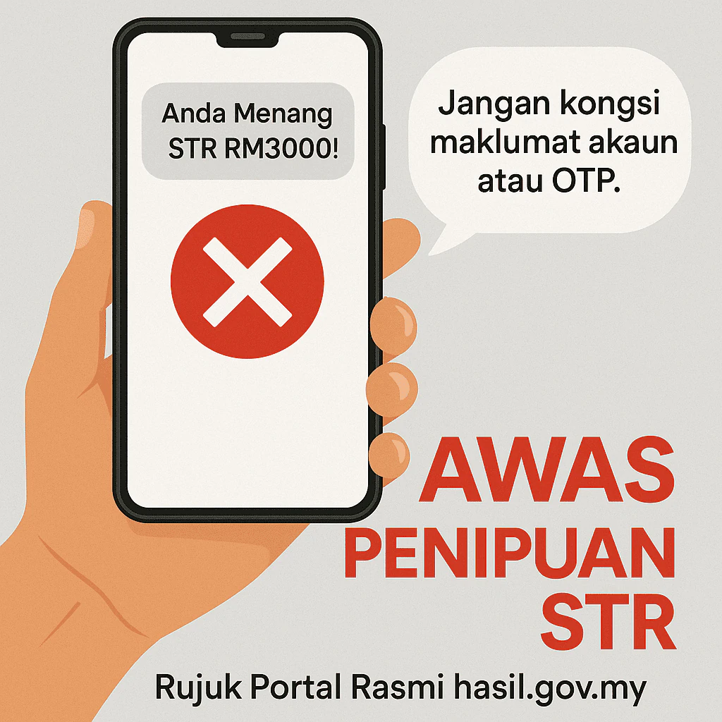 AWAS Penipuan STR – Rujuk Portal Rasmi hasil.gov.my